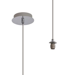 Acacia 12cm Polished Chrome 1 Light G9 2m Single Pendant (FRAME ONLY), Suitable For A Vast Selection Of Glass Shades