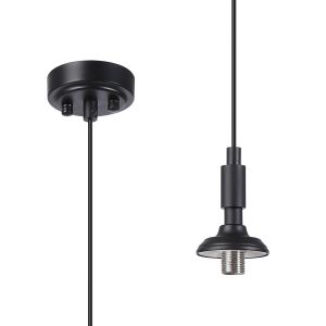 Notte 8cm Pendant Kit (FRAME ONLY), 1 Light G9, IP44, Satin Black