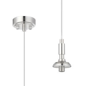Notte 8cm Pendant Kit (FRAME ONLY), 1 Light G9, IP44, Polished Nickel