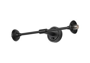 Notte Ceiling/Wall Light (FRAME ONLY) Linear, 2 Light G9, IP44, Satin Black