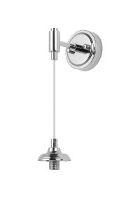 Notte Adjustable Wall Light (FRAME ONLY), 1 Light G9, IP44, Polished Nickel