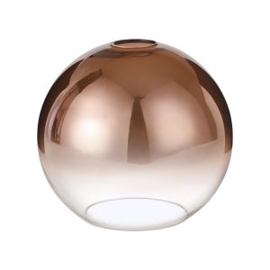 Urasawa 30cm Globe Glass, Copper/Clear