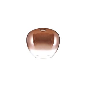 Urasawa 18xH15cm Inverted Trapezium Glass (J), Copper Fade/Clear