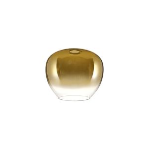 Urasawa 18xH15cm Inverted Trapezium Glass (J), Gold Fade/Clear