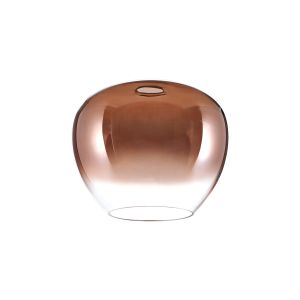 Urasawa 24xH20cm Inverted Trapezium Glass (J), Copper Fade/Clear