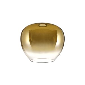 Urasawa 24xH20cm Inverted Trapezium Glass (J), Gold Fade/Clear