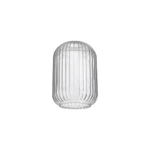Urasawa 14cm Tubular Ribbed Glass (D), Clear