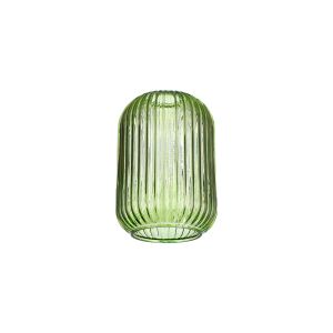 Urasawa 14cm Tubular Ribbed Glass (D), Green