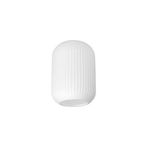 Urasawa 14cm Tubular Ribbed Glass (D), Opal