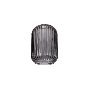 Urasawa 14cm Tubular Ribbed Glass (D), Smoked