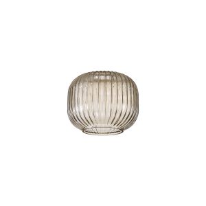 Urasawa 16x13cm Pumpkin Shaped Ribbed Glass (C), Champagne