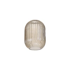 Urasawa 14x20cm Almond Ribbed Glass (F), Champagne