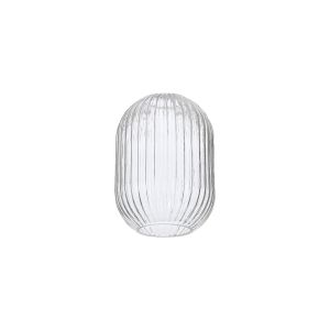 Urasawa 14x20cm Almond Ribbed Glass (F), Clear