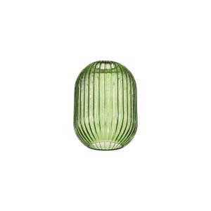 Urasawa 14x20cm Almond Ribbed Glass (F), Green