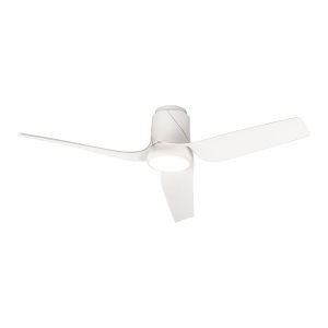 Ushuaia 133cm 30W LED Dimmable Ceiling Light With Built-In 35W DC Fan, 2700-5000K Remote & APP Control, 2400lm, White, 5yrs Warranty