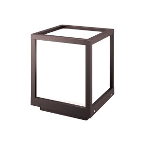 Utah Pedestal Lamp, 1 Light E27, IP65, Sand Brown, 2yrs Warranty