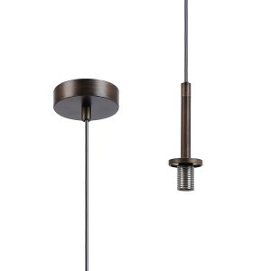 Gana Adjustable Pendant Kit (FRAME ONLY), 1 Light G9, IP44, Bronze
