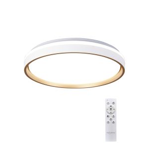 Verona 50cm Round Ceiling 55W LED With Remote Control 2700K-5000K, 7350lm, Gold, 3yrs Warranty