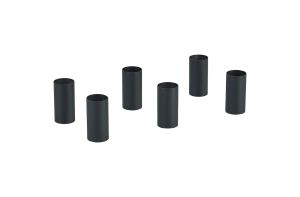 Stella Pack of 6 Lampholder Sleeve Satin Black