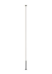 Vertical 1 Light Floor Lamp, 36W LED, 3000K, 2160lm, Dimmable, Black, 3yrs Warranty