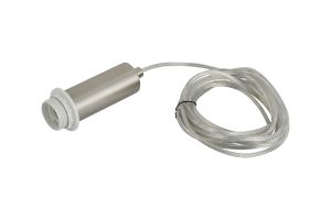 Wick 5m Assembly Body Only, 10cm Body, 1 Light E27, Satin Nickel