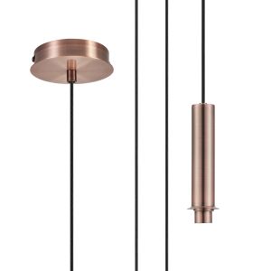 Wick 5m Single Pendant (FRAME ONLY), 1 x G9, Antique Copper