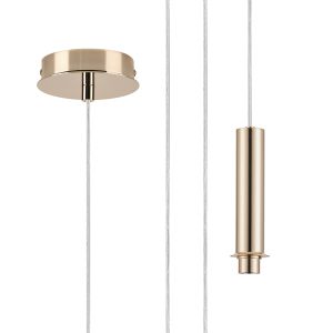 Wick 5m Single Pendant (FRAME ONLY), 1 x G9, French Gold