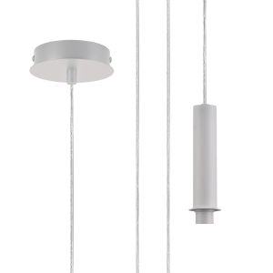 Wick 5m Single Pendant (FRAME ONLY), 1 x G9, Satin White
