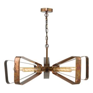 Yavanna 5 Light ES Oiled Copper Adjustable Industrial Pendant