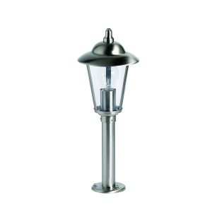 Endon YG-863-SS Kilien Single Outdoor Pedestal Polished Stainless Steel/Polished Chrome Finish