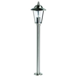 Endon YG-864-SS Kilien Single Outdoor Post Polished Stainless Steel/Polished Chrome Finish