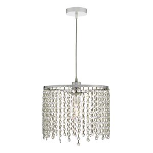 Dar YIA6508 Yiannis Non Electric Pendant Clear Crystal Finish 