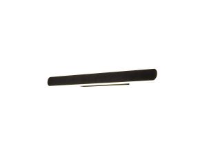 Via 60cm Linear Wall Lamp, 1 x 24W LED, 4000K, 1000lm, Satin Black, 3yrs Warranty