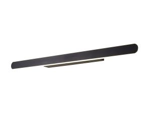 Via 80cm Linear Wall Lamp, 1 x 30W LED, 4000K, 1300lm, Satin Black, 3yrs Warranty