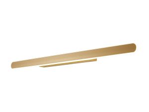 Via 80cm Linear Wall Lamp, 1 x 30W LED, 3000K, 1300lm, Sand Gold, 3yrs Warranty