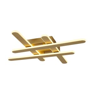 Via Dimmable Lattice Ceiling, 40W LED, 3000K, 1400lm, Sand Gold, 3yrs Warranty