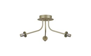 Templo 40cm Semi Flush Light (FRAME ONLY), 3 Light G9, Light Painted Beige