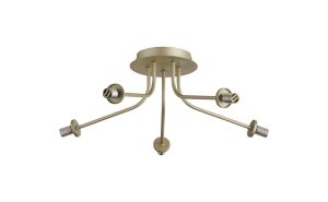 Templo 50cm Semi Flush Light (FRAME ONLY), 5 Light G9, Light Painted Beige