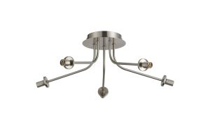 Templo 50cm Semi Flush Light (FRAME ONLY), 5 Light G9, Satin Nickel