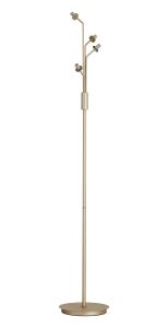 Templo Floor Lamp Without Shade, 4 Light G9, Light Painted Beige