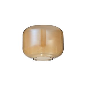 Zenth 25x19.5cm Amber Plated Pumpkin Glass (C), Shade