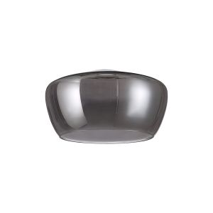 Zenth 30x16.5cm Smoke Plated Trapezium Glass (E), Shade