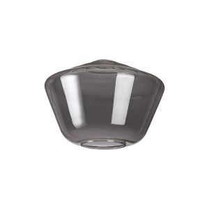 Zenth 30x21.5cm Smoke Plated Hexagonal Glass (G), Shade