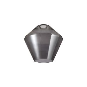 Zenth 23x21.5cm Smoke Plated Diamond Glass (H), Shade