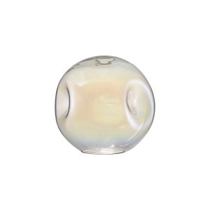 Zenth 25x23.5cm Iridescent Round Dimple Glass (L), Shade