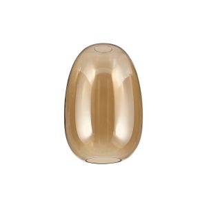 Zenth 20x30cm Amber Plated Slim Curved Trapezium Glass (N), Shade