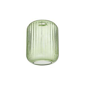 Zenth 20x25.5cm Green Ribbed Cylinder Glass (P), Shade
