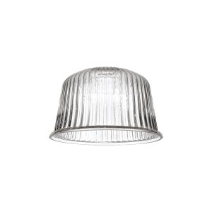 Zenth 28x17.5cm Clear Ribbed Dome Glass (Q), Shade