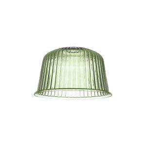 Zenth 28x17.5cm Green Ribbed Dome Glass (Q), Shade