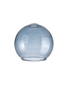 Zenth 20x18cm Open Mouth Round Blue Globe Glass (U), Shade